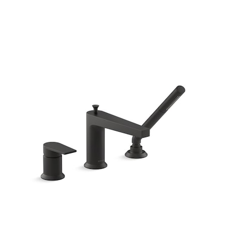 Kohler Taut 11 Gpm Deck-Mount Bath Faucet With Handshower 74032-4-BL